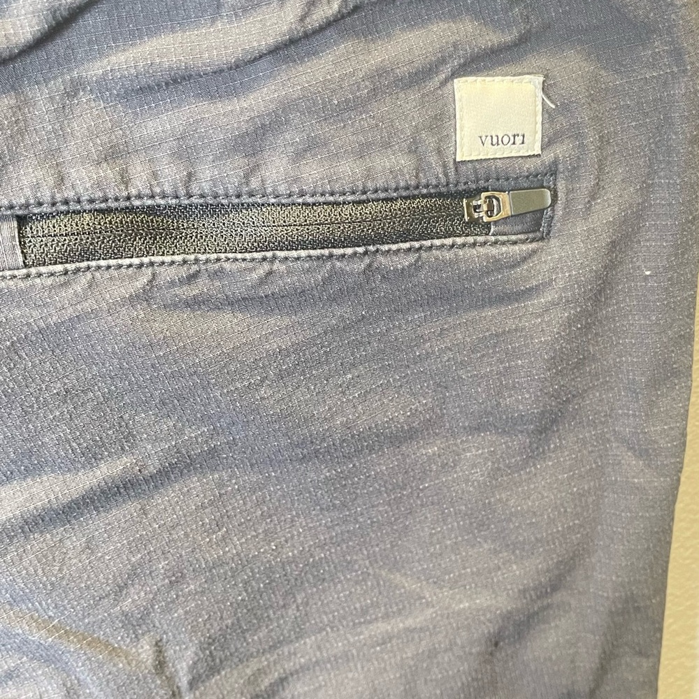 Vuori Women's Gray Pull On Ripstop Cotton Stretch Drawstring Pants Size Small - Picture 3 of 3